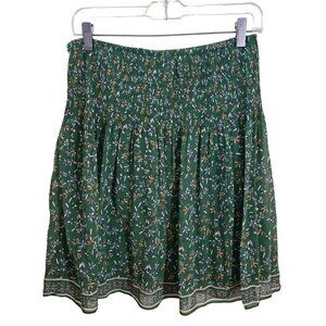 Max Studio NWT Green Ditzy Floral Circle Skirt Size M